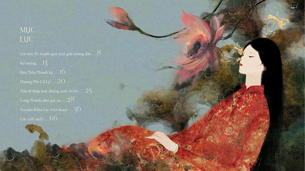 A new publication to celebrate the 65th anniversary of the publishing house, the poem Ky Mong (The Diary of a Dream) has been illustrated with poetic lacquer-like paintings by Gen Z painter Niayu.