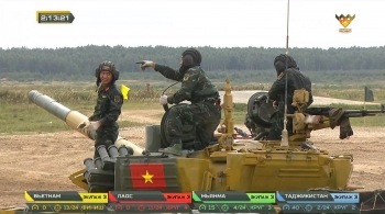 Army Games 2020: Vietnam team ranks first in Tank Biathlon's group 2