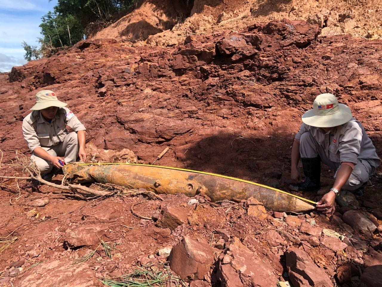 Explosive ordnance exposed after recent torrential rains
