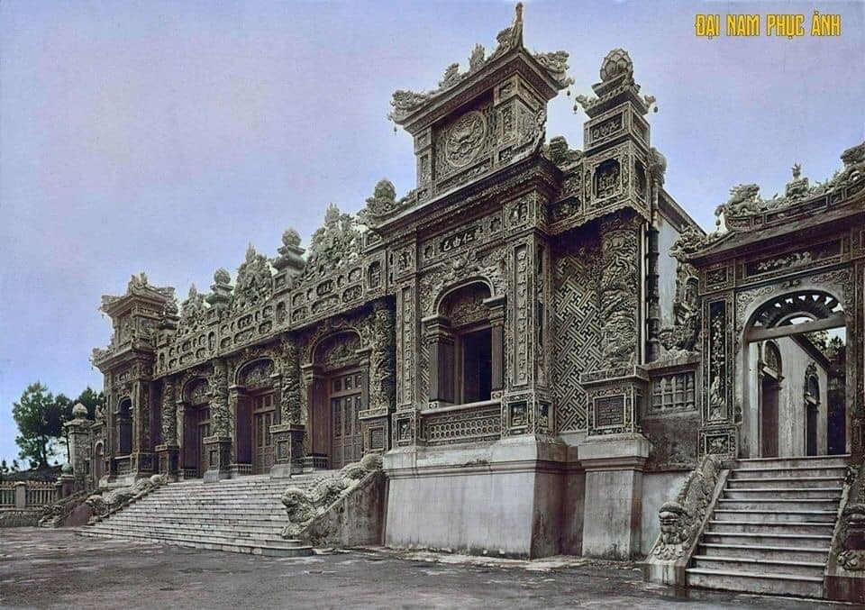 Rare Photos of Khai Dinh Imperial Tomb Construction