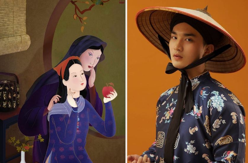 Disney Characters Infused with Vietnamese Magic