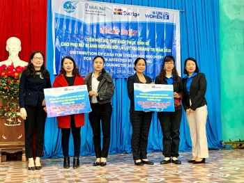 thousands of dollars used to support disaster hit women in central province