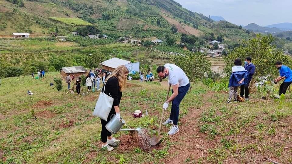 Embassies Plant Trees and Protect Environment for A Greener Vietnam