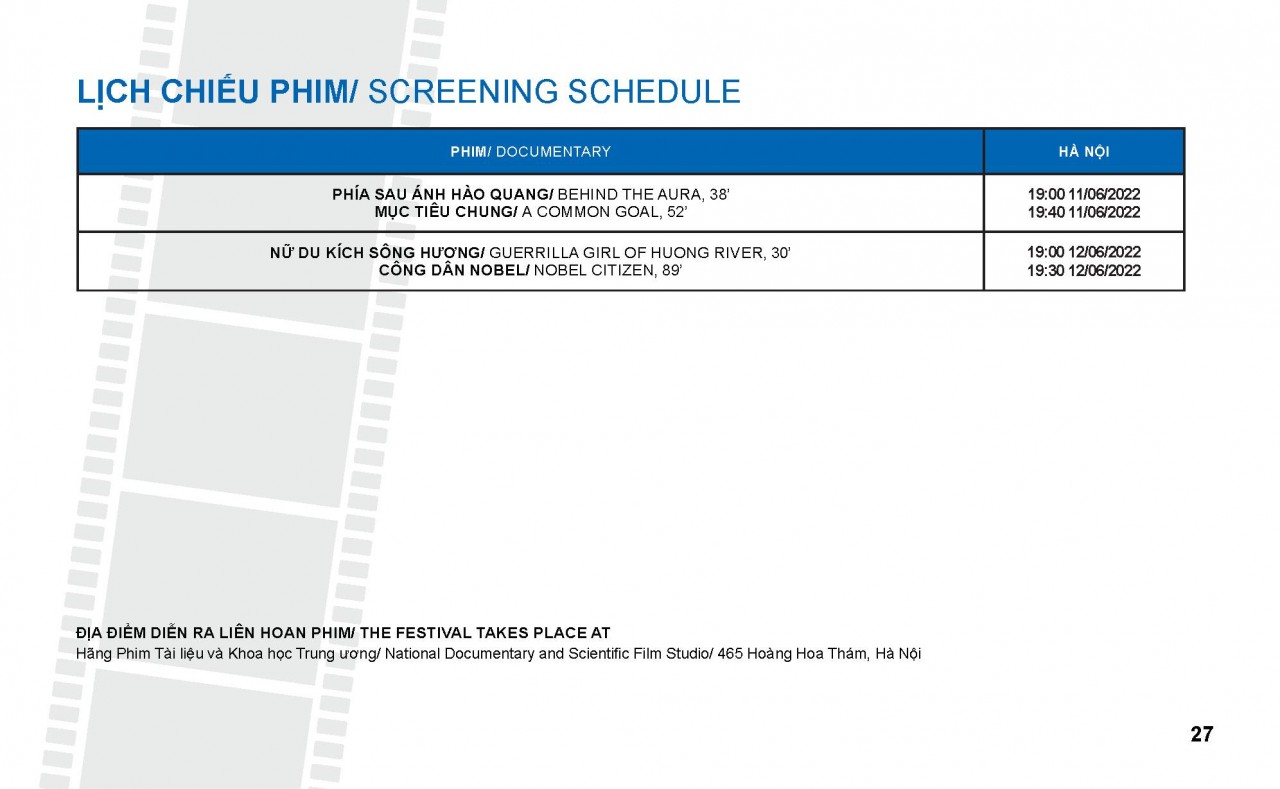 The 12th European-Vietnamese Documentary Film Festival Kicks Off in Hanoi