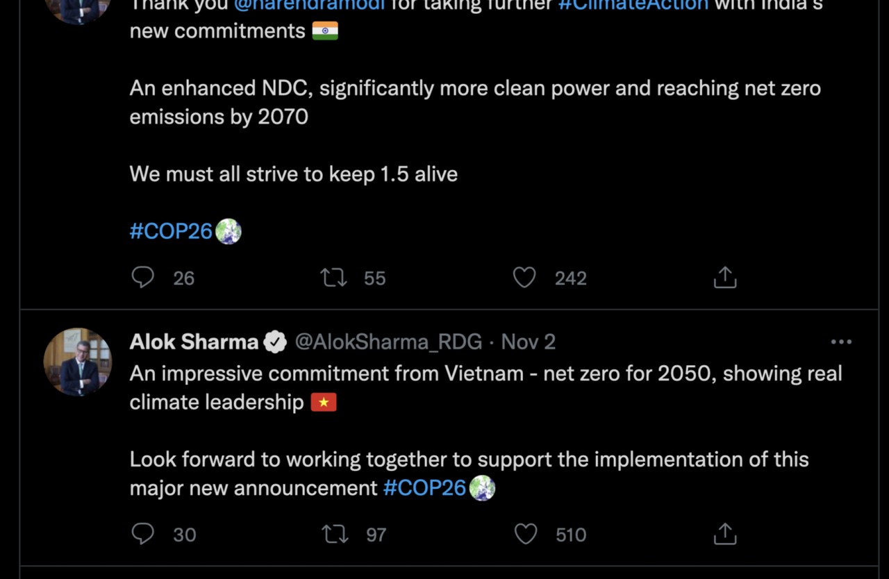Worldwide Praising Vietnam’s Pledge to Carbon Emission Neutrality by 2050