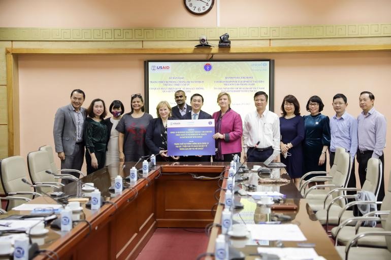 usaid unicef provide 1 million in life saving covid 19 supplies for vietnam