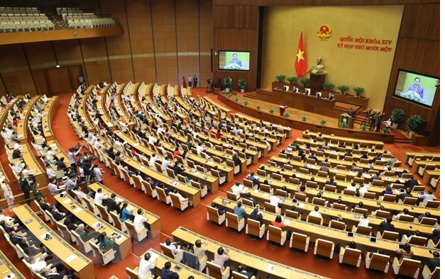 Newly-elected Prime Minister Pham Minh Chinh makes inauguration speech (Photo: VNA)