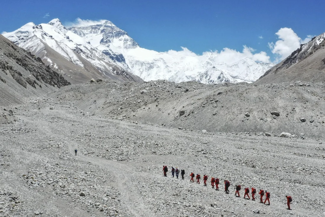 China reaches peak Covid-19 prevention with Everest ‘separation line’