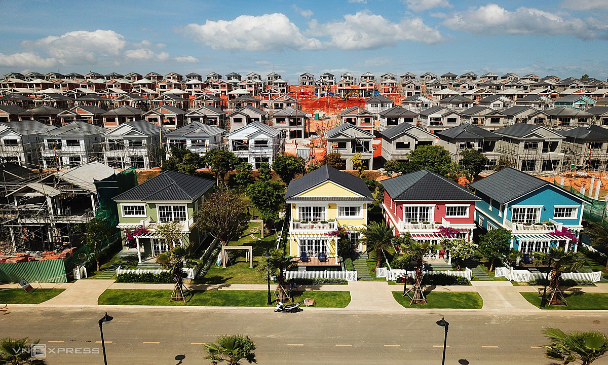 A housing project in the central province of Binh Thuan developed by Novaland. Photo by VnExpress/Quynh Tran.
