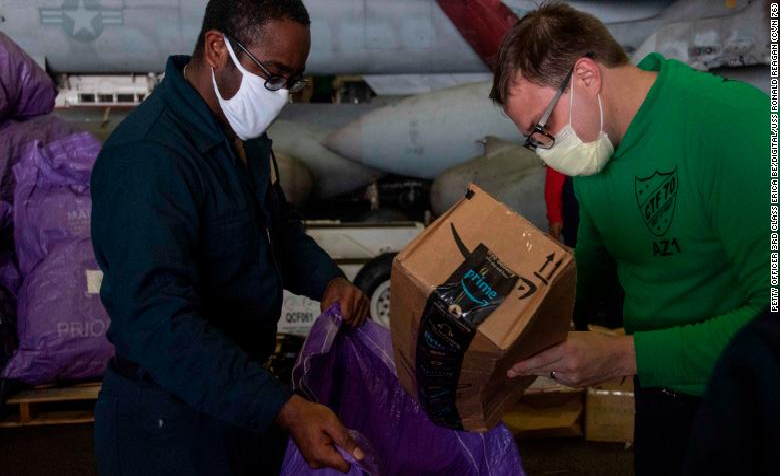 us sailors joining east sea south china exercise asked to wear face masks
