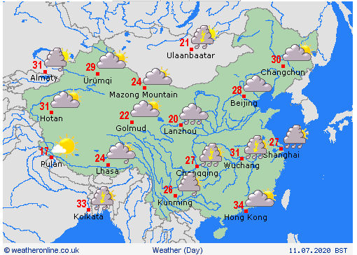 1905 china weatehr on july 12