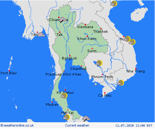 3837 thailand weather on jul 13