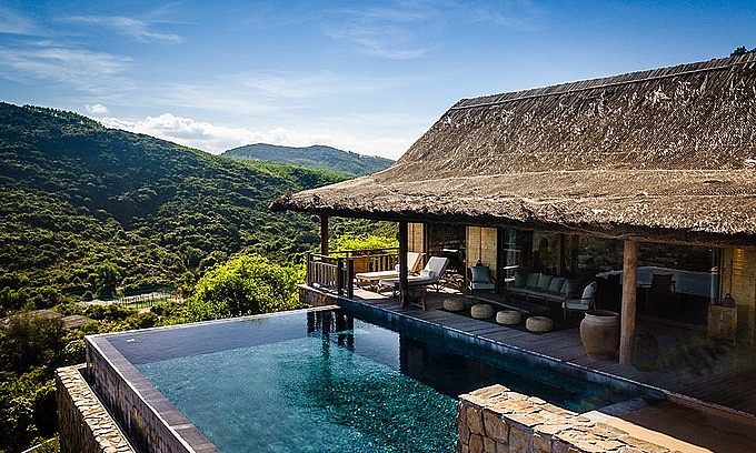 A villa with infinity pool at Zannier Hotels Bai San Ho in Phu Yen Province. Photo courtesy of Zannier Hotels Bai San Ho