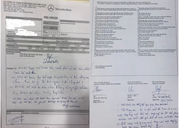 a new faulty mercedes benz e200 troubled the vietnamese customer