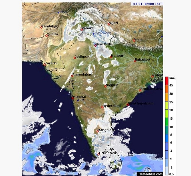 India weather forecast latest, january 3: temperatures rise and rainfall expected in some parts of delhi