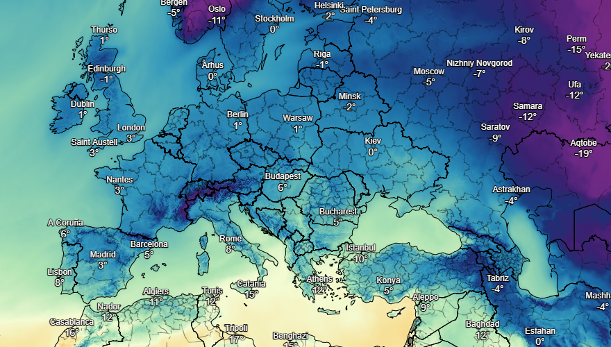 UK and Europe weather forecast latest, January 7: Significant polar freeze to sweep the UK with sub zero temperatures