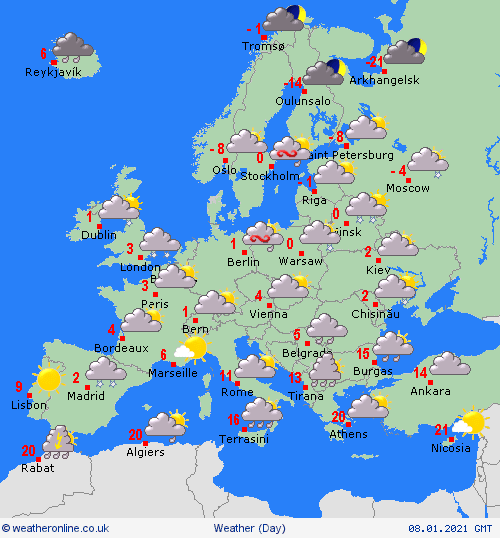UK and europe weather forecast latest, january 8: ferocious arctic blast to cover the uk with heavy snow as temperatures plummet