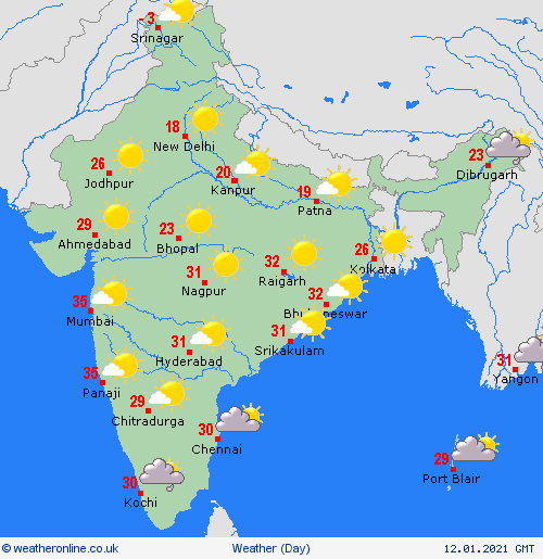 India weather forecast latest, january 12: wintry conditions with stronger cold over the next few days