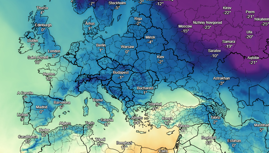 UK and europe weather forecast latest, january 13: low pressure brings extreme wintry conditions heavy snow