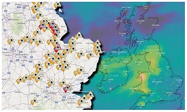 UK and Europe weather forecast latest, January 19: Flood warnings issued across much of the UK