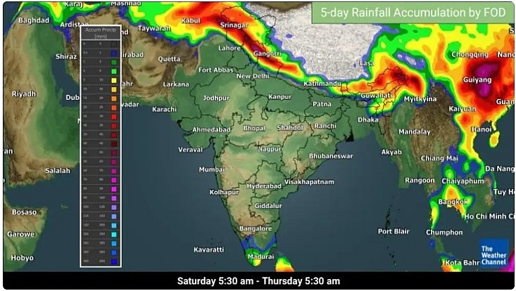 India daily weather forecast latest, march 7: scattered rains and thunderstorms to cover uttarakhand, assam, meghalaya