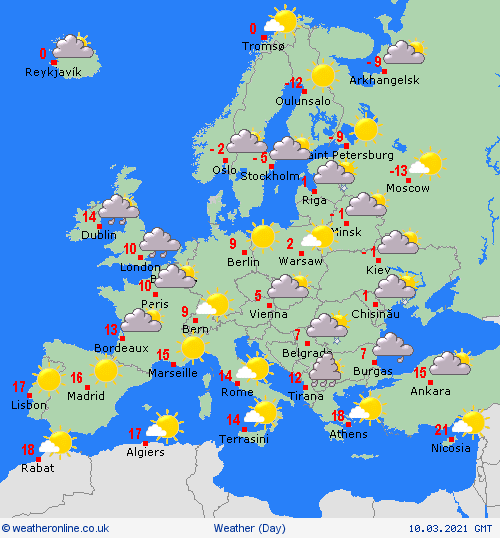 UK and europe daily weather forecast latest, march 10: wet windy with some snow over the scottish peaks