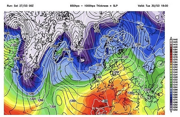 UK and Europe daily weather forecast latest, March 29: Cloudy weather with hill fog and some drizzle in the west