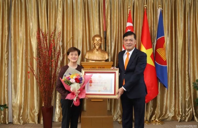 former singaporean ambassador honoured with friendship order