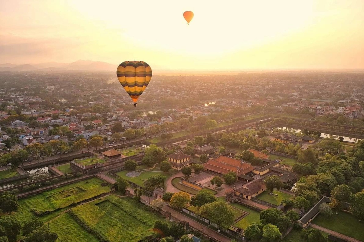 an aerial adventure above hues ancient capital