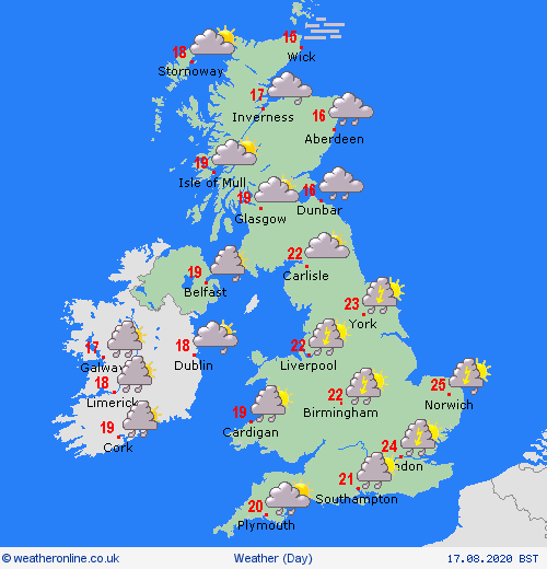 UK and Europe weather forecast latest, August 17: Thunderstorm and floods strike up to 90 mm rain in the UK