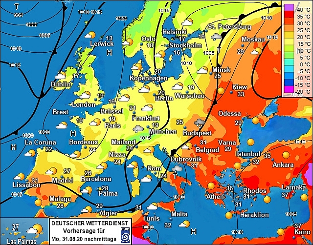 UK and europe weather forecast latest, august 31: warmer temperatures to sweep across the uk
