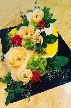 inspired cooking with flowering on dishes by a vietnamese woman
