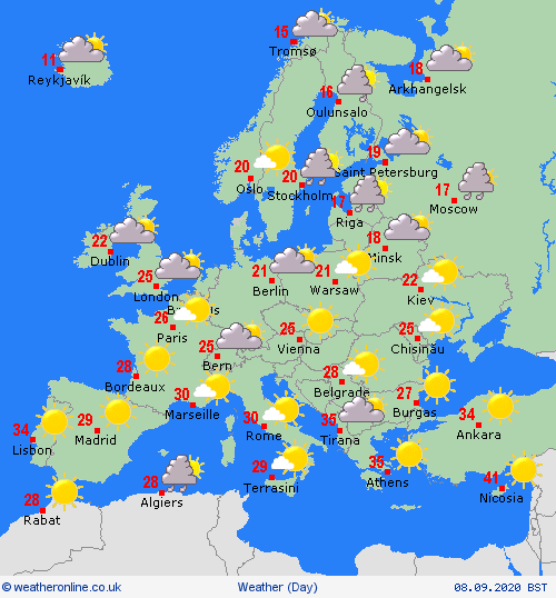 UK and europe weather forecast latest, september 8: subtropical heatwave to hit uk with 26c