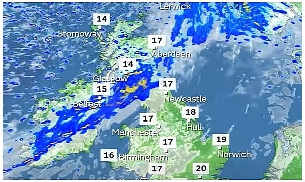 UK and europe weather forecast latest, september 11: