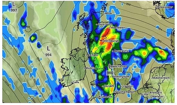 UK and europe weather forecast latest, october 4: storm alex is forecasted to smash with heavy rain potential flooding