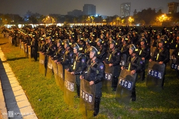 special police force goes through the 37th asean summit rehearsal
