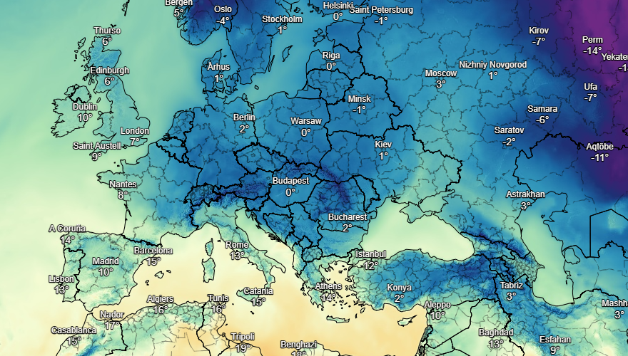 uk and europe weather forecast latest november 30 10 cm of snow threatens to freeze the continent