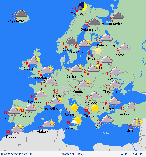 UK and europe weather forecast latest, december 14: fierce winds heavy downpours to bombard britain amid icy weather