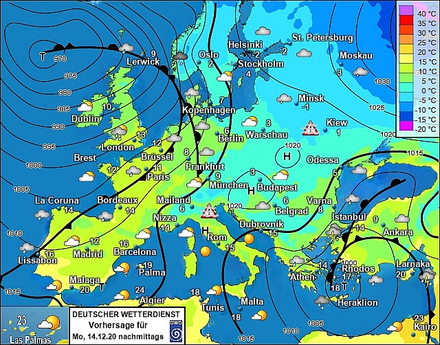 UK and europe weather forecast latest, december 14: fierce winds heavy downpours to bombard britain amid icy weather
