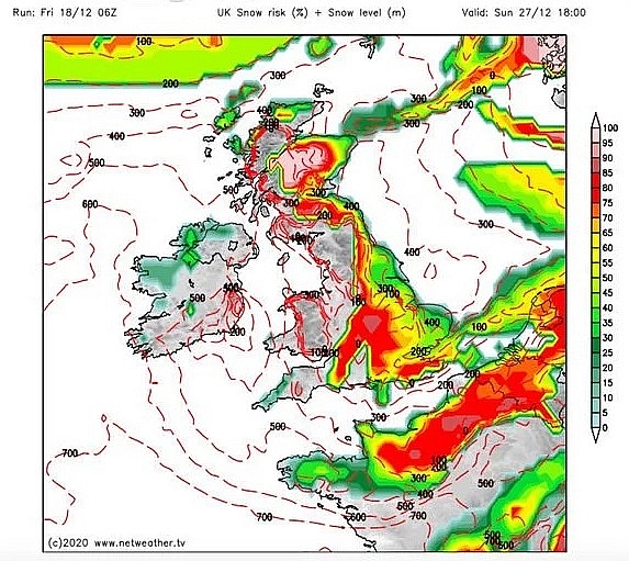 UK and europe weather forecast latest, december 20: heavy showers, thunder hailstorms sweep across the uk