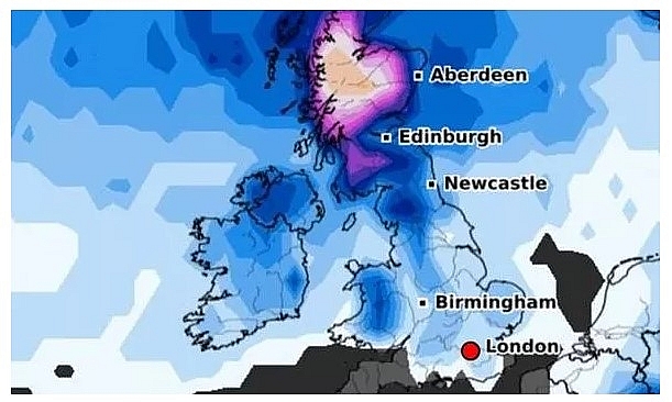 UK and Europe weather forecast latest, December 21: Freezing sub-zero temperatures and snow to sweep over the UK during Christmas week