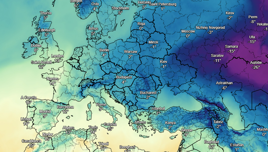 UK and Europe weather forecast latest, December 22: Low pressure and wintry conditions to cover the UK amid freezing air