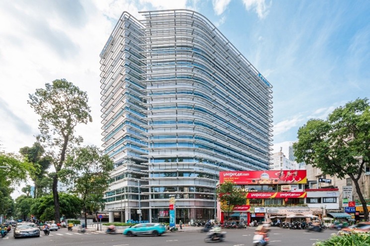 Daikin Air Tower, Daikin’s new head office building in Vietnam (Photo provided by Shimizu Corporation)