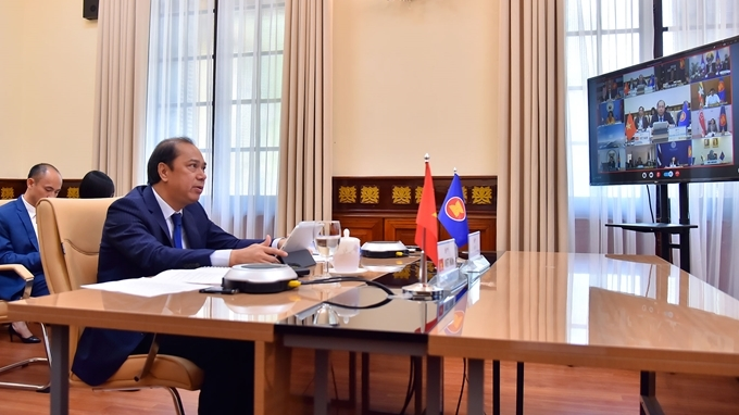 vietnam attends the 32nd asean australia forums online conference