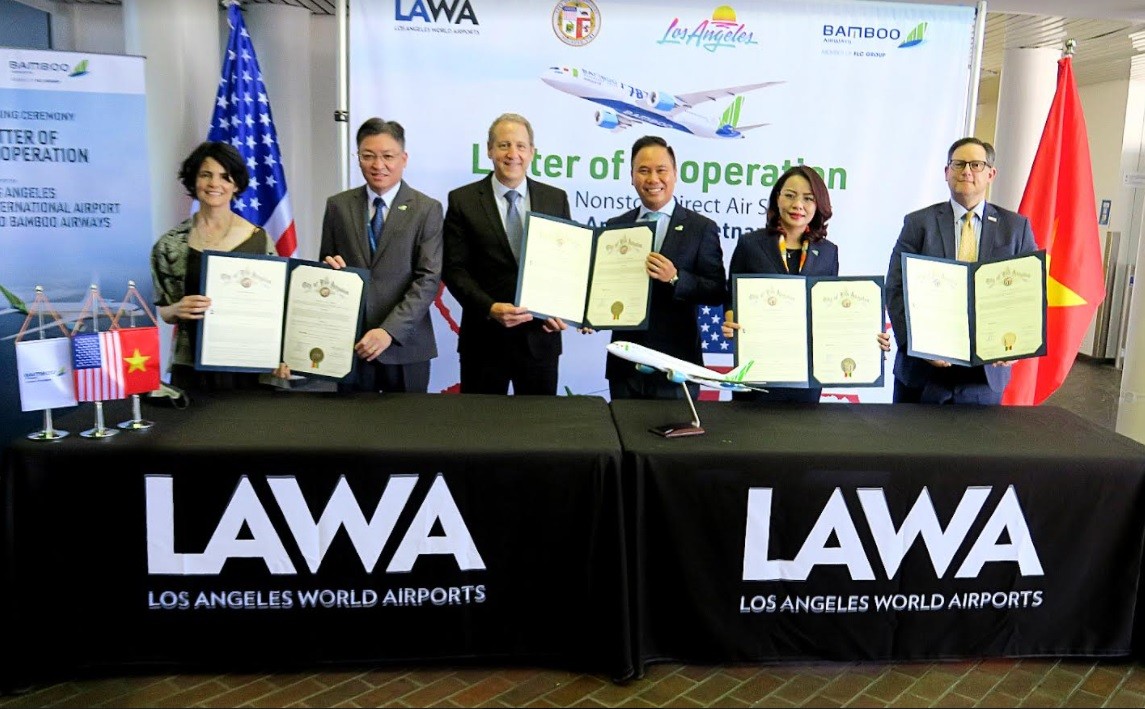 bamboo airways becomes los angeles first vietnamese airline commercial partner to launch vietnam us nonstop flights