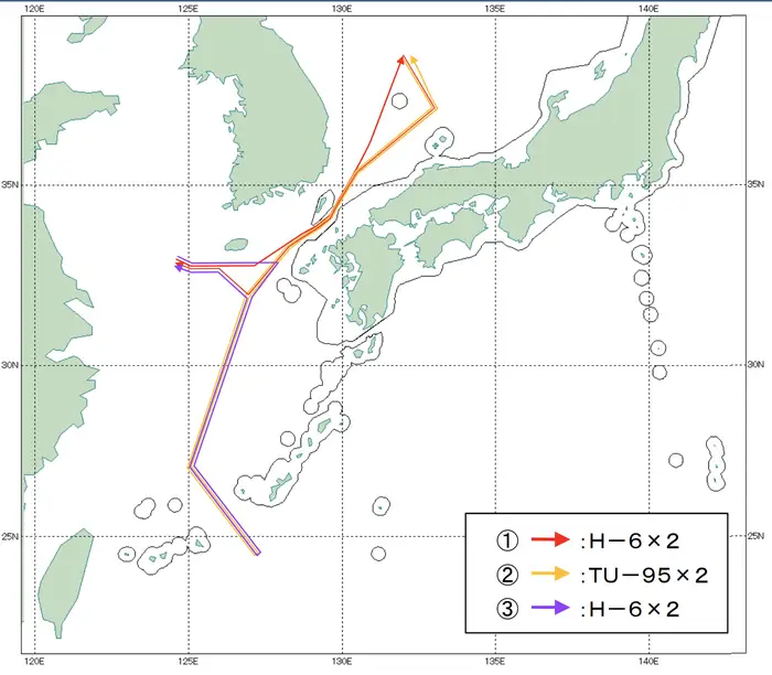Japan and south korea scramble jets to track russian chinese bomber patrol