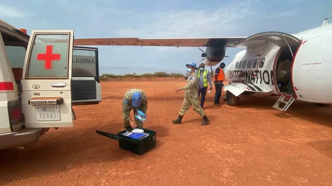 vietnams 600 kilometer air ambulance flight for covid 19 patient in south sudan