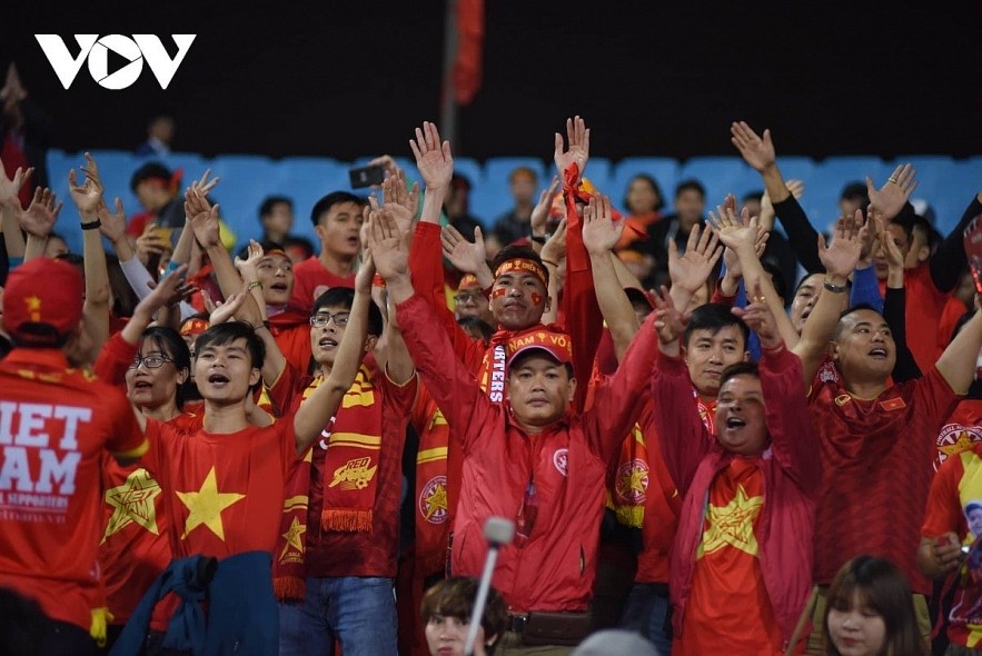 20,000 fans may be allowed to attend the upcoming game between Vietnam and China at My Dinh Stadium. Photo: VOV