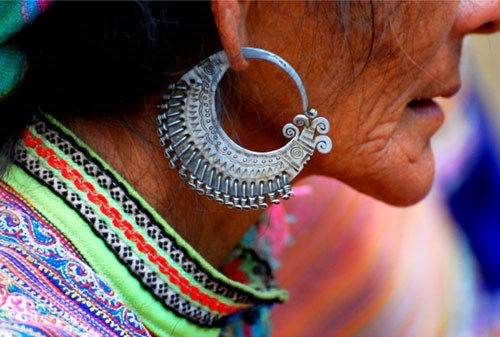 Earings of H'mong ethnic people. Photo: VNA