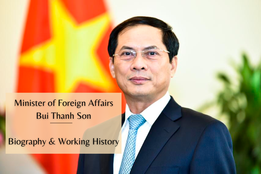 biography of vietnam minister of foreign affairs bui thanh son positons and working history